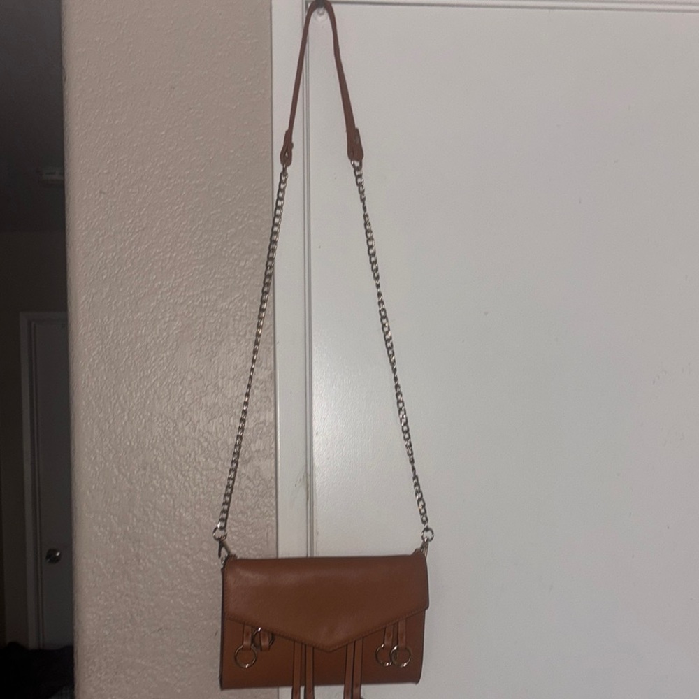 15$ Brown Chain Strap Bag
